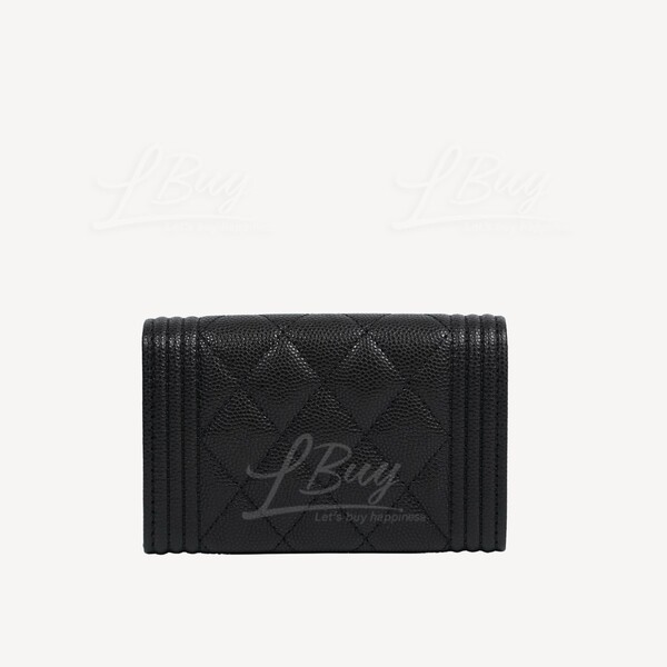 杂货铺- 🌸现货Chanel Boy Card Holder 黑色牛皮银扣RM2XXX