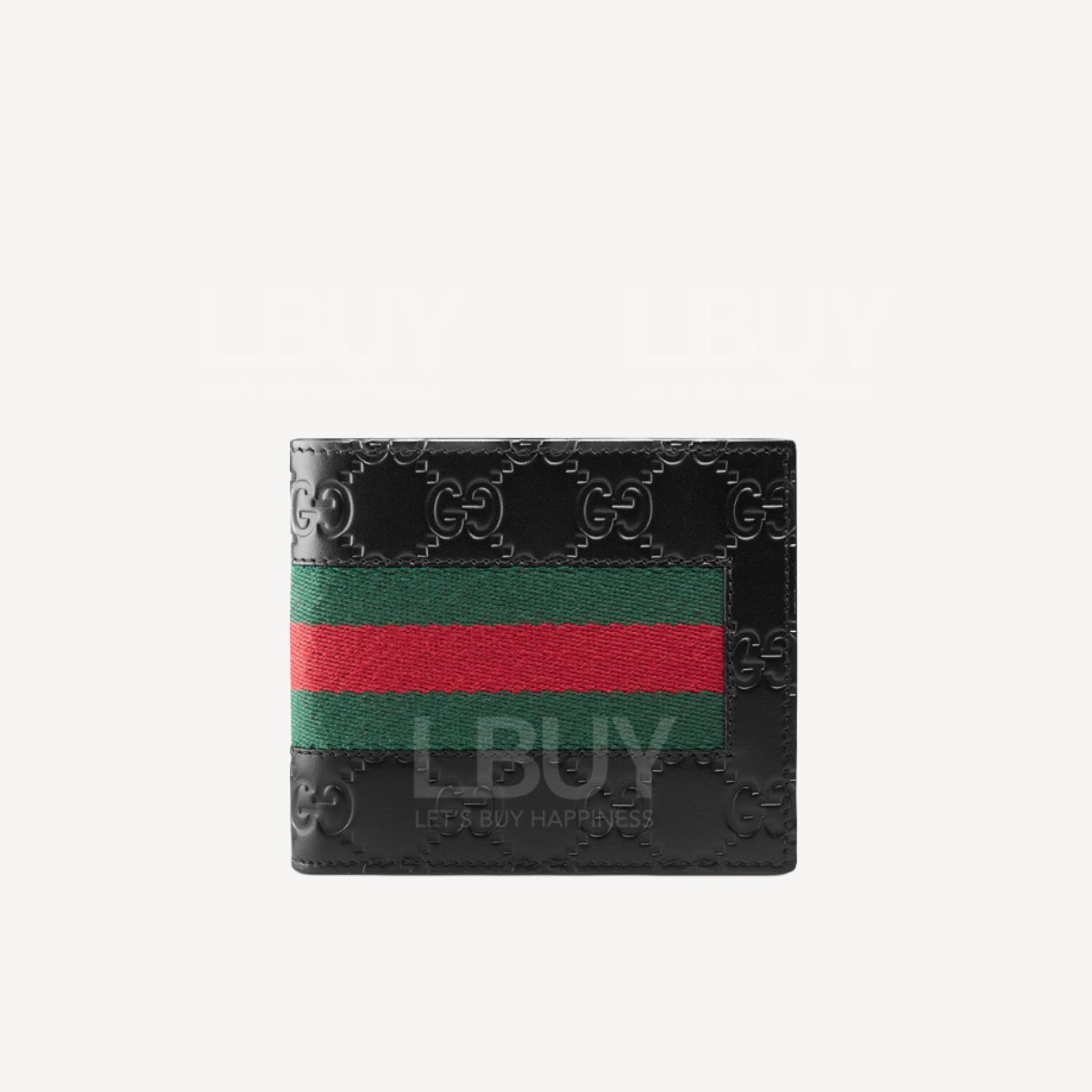 Gucci Signature织带银包
