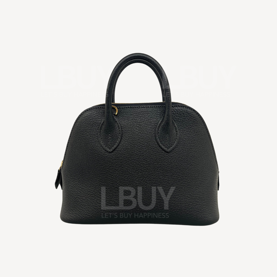 Hermes Mini Bolide 1923 手挽袋 單肩手袋 黑金 編織帶