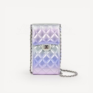 Chanel Gradient Metallic Calfskin Phone Bag with Chain AP2164