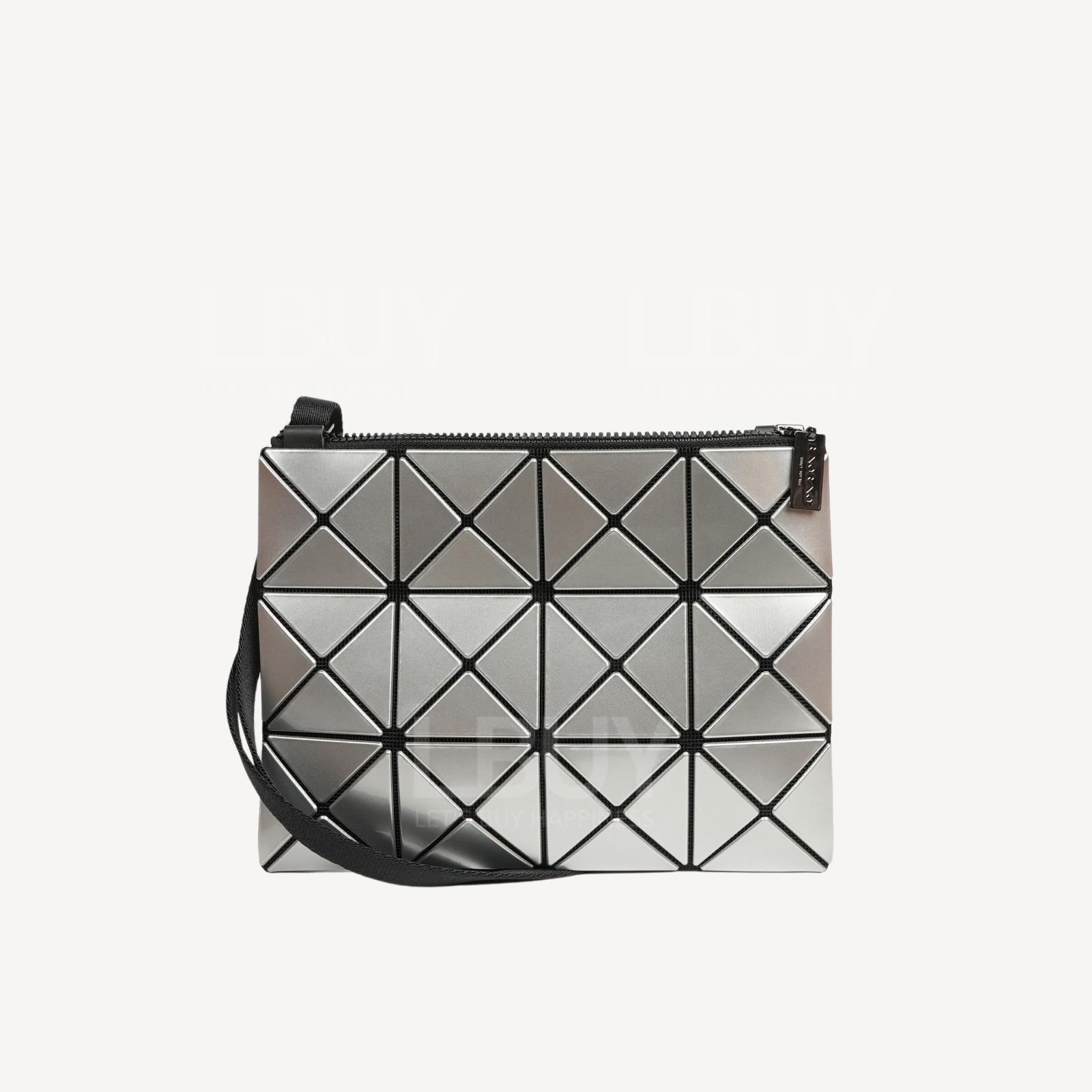 Bao Bao Issey Miyake Lucent Shoulder Bag Silver AG056
