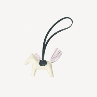 Hermes Rodeo PM Charm 包袋吊飾 奶昔白 淡白紫 松柏綠