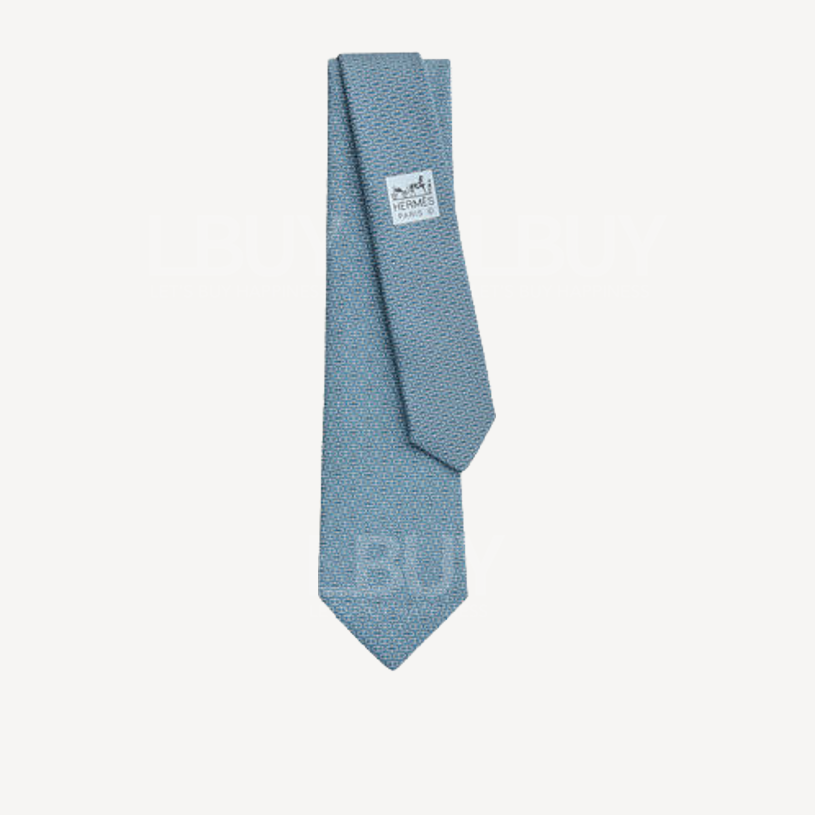 Hermes Tie 7 Gleman Twillbi tie 藍灰色 天空 亮藍色