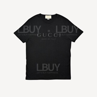 Gucci Logo 短袖T恤 黑色
