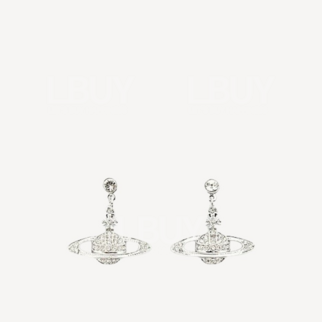 Vivienne Westwood Mini Bas Relief Drop Earrings 銀色垂吊款耳環