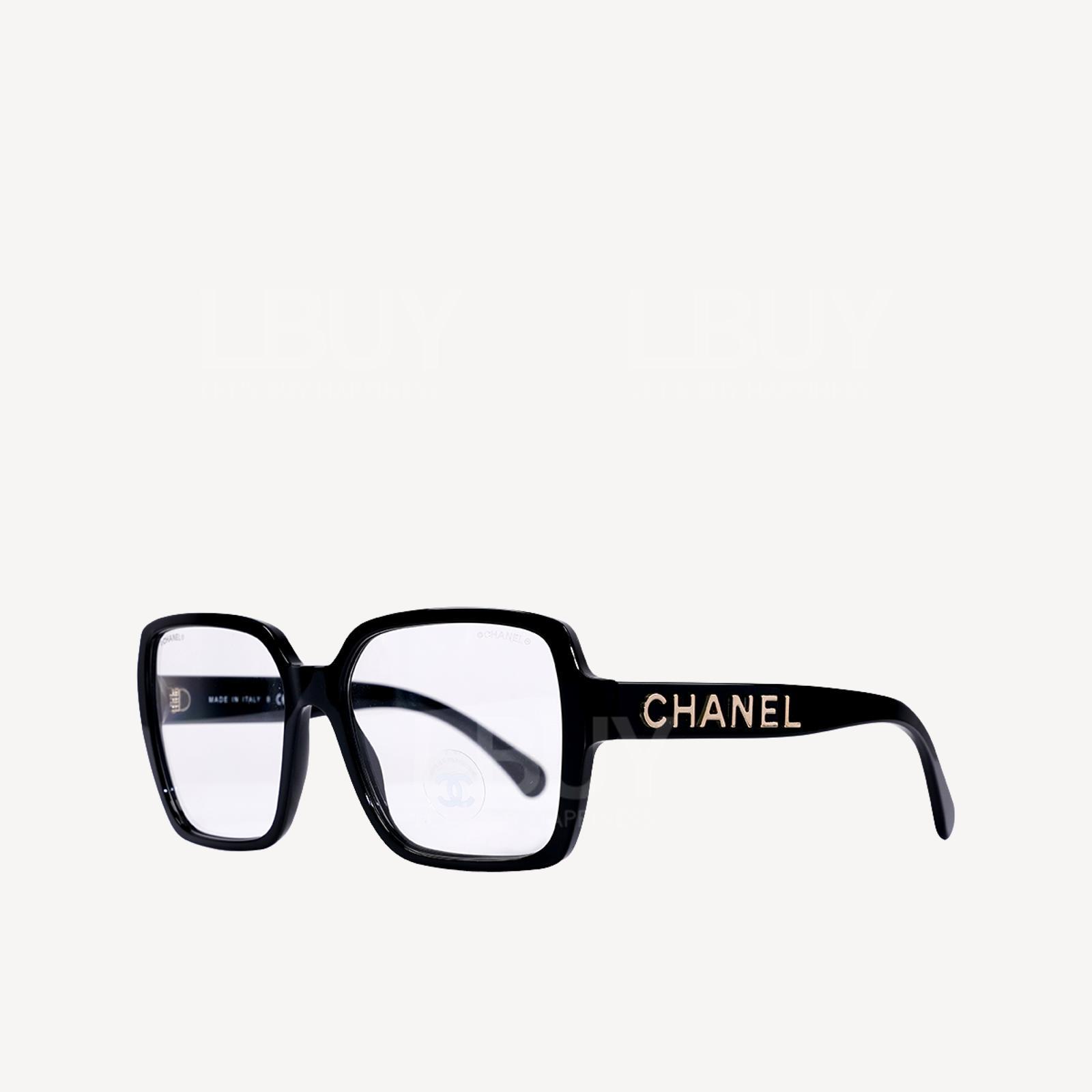 Chanel 金色logo平光眼鏡