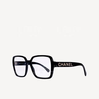 Chanel 金色logo平光眼鏡