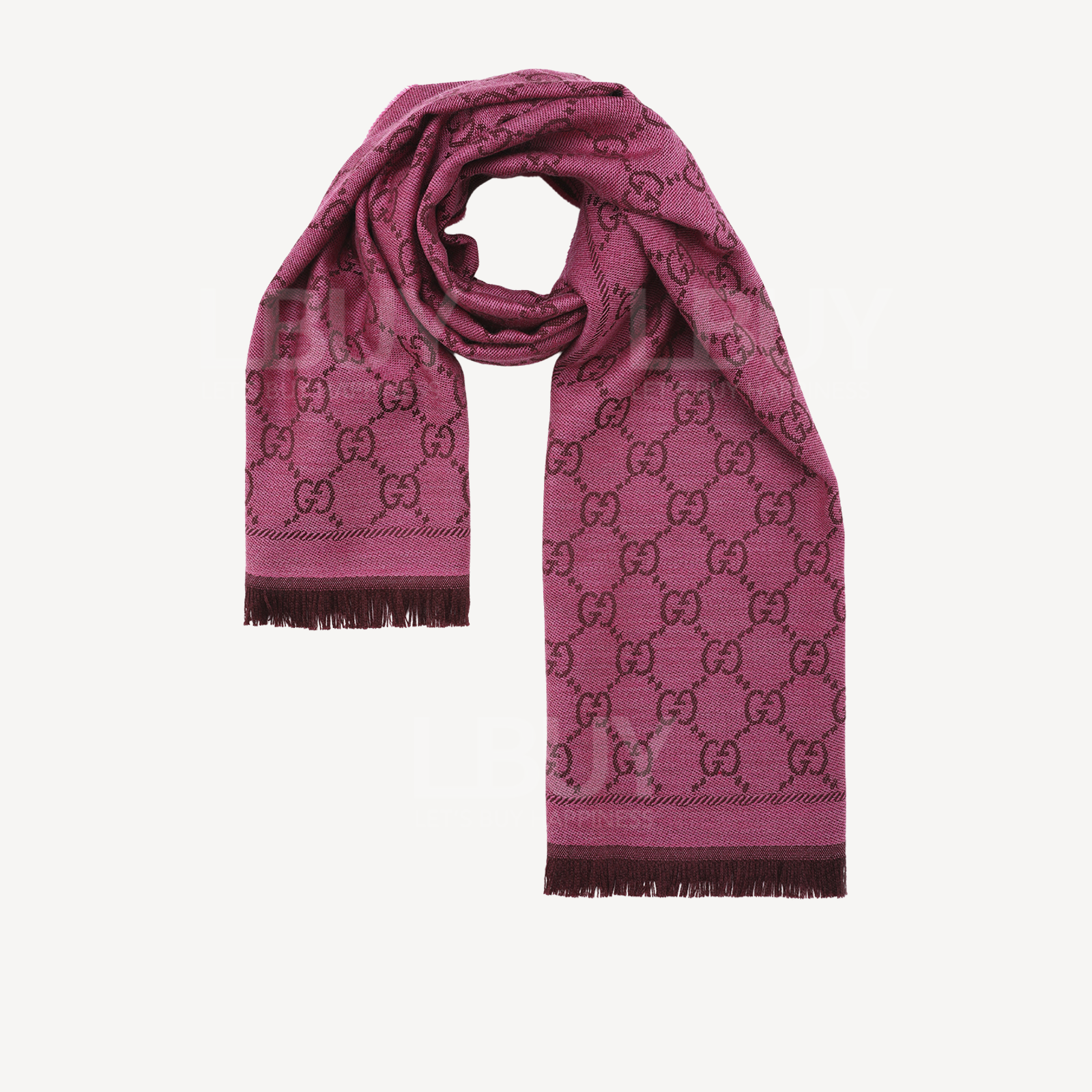 GG JACQUARD PATTERN KNITTED SCARF 圍巾/頸巾