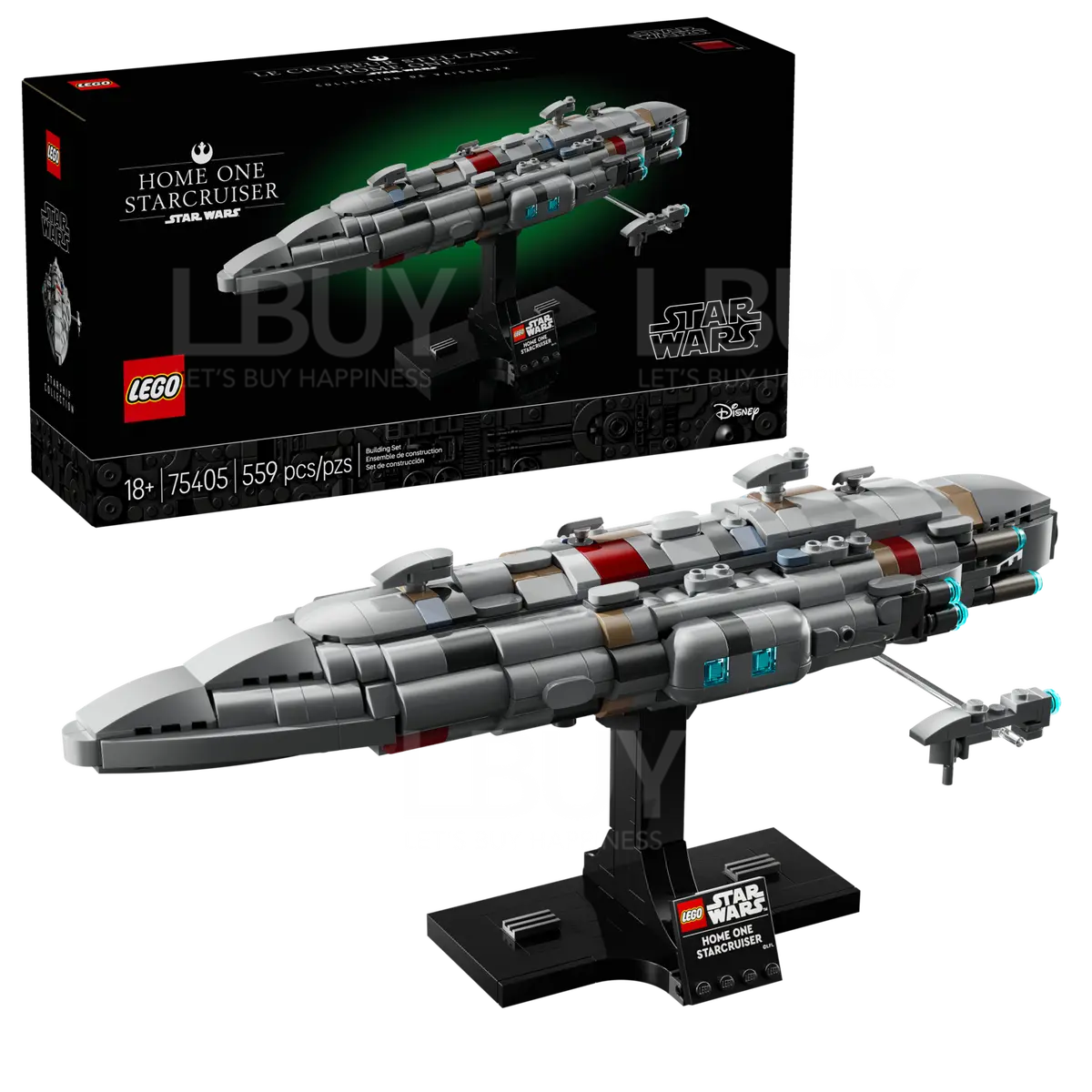 LEGO 75405 Star Wars™ 星球大戰 Home One Starcruiser 星際飛船 18+
