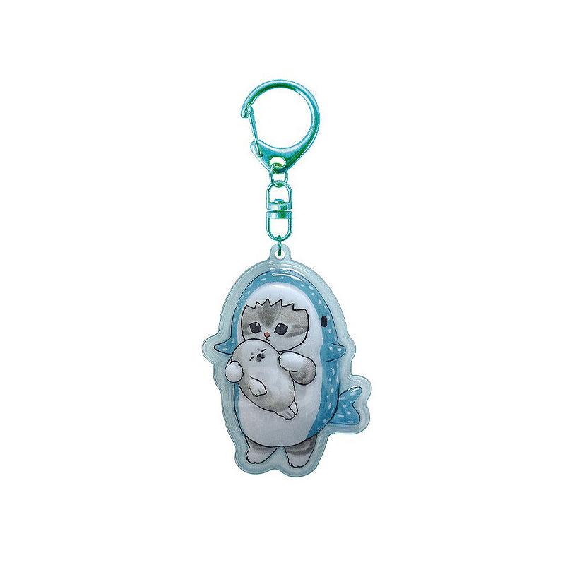 Mofusand 鯊魚貓 抱抱掛飾匙扣