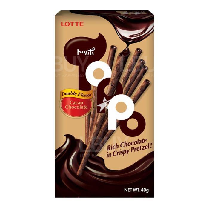 樂天  TOPPO 朱古力夾心餅乾條 40g