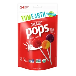 YumEarth Organic Fruit Lollipops (Mango Tango, Pomegranate Pucker, Tooberry Blueberry, Wet-face Watermelon) (14pops) 