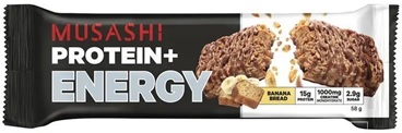 Musashi 蛋白质+能量香蕉面包棒 58g