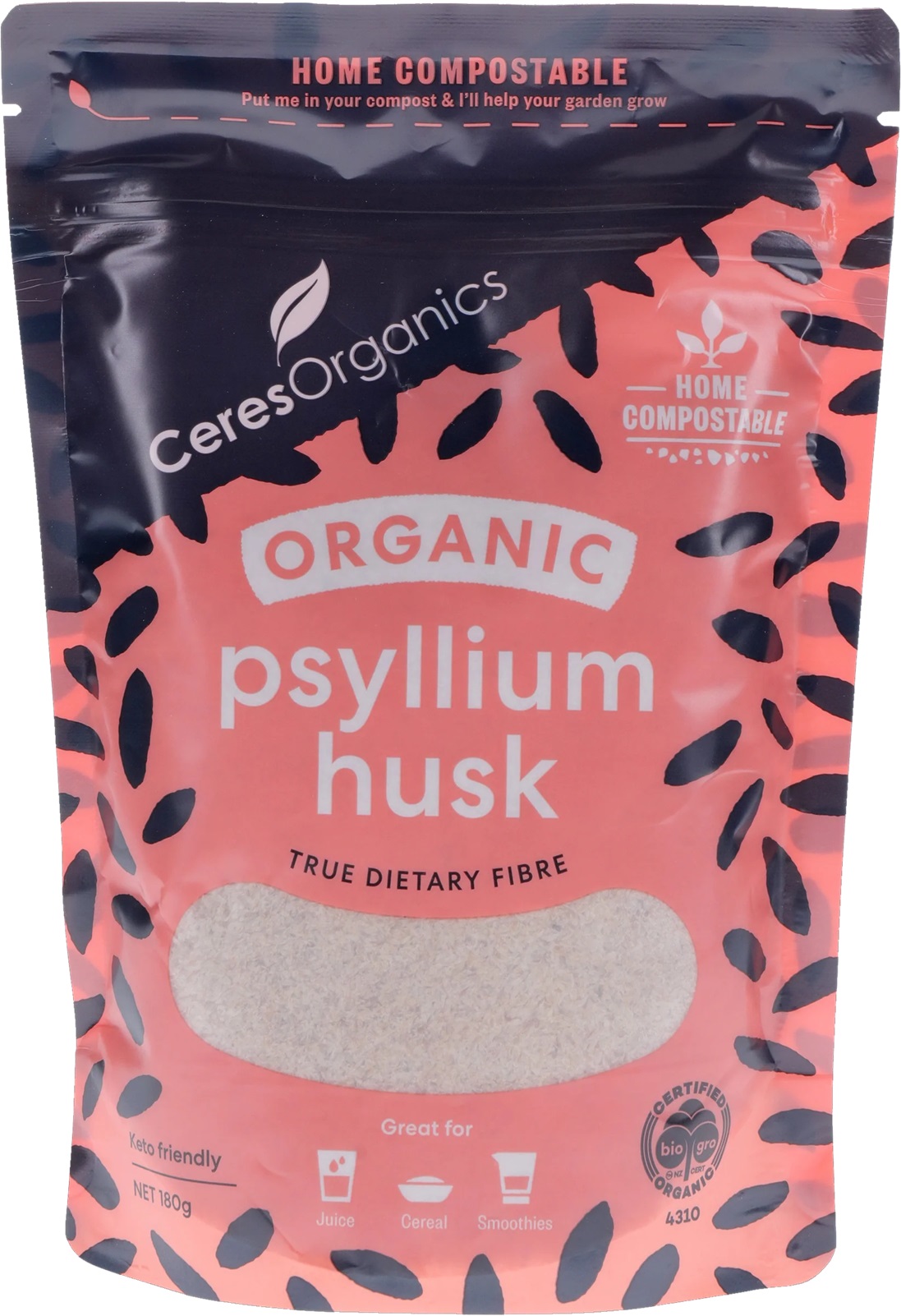 Ceres Organics Organic Psyllium Husks 180g