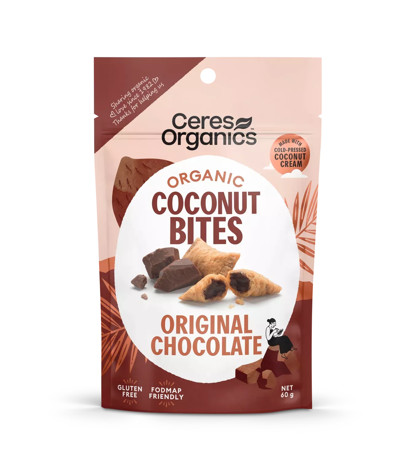 Ceres Organic Organic Coconut Bites - Original Chocolate 60g