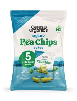 Ceres Organics 有机豌豆片 - 盐味 90g