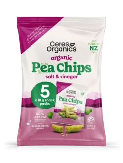 Ceres Organics 有机豌豆片 - 盐醋味 90g