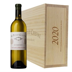 Le Petit Cheval Bordeaux Blanc 2020 (750ml) (In wooden case 3 bottles per set)
