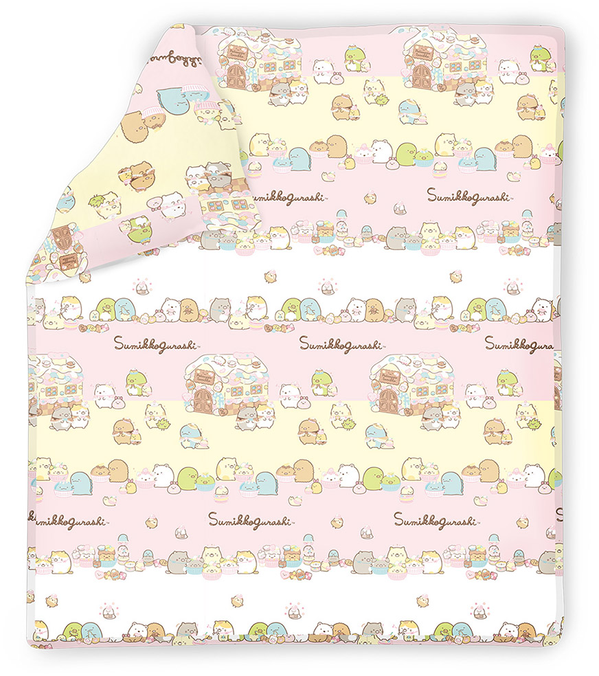 Swiss Sanitized®卡通抗菌冷氣被 (蜜桃絨面) - 角落小夥伴  #SG057
