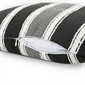 Dark Grey Stripe Lumbar Cushion Cover - 30x50cm