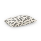 Grey White Geometric Lumbar Cushion Cover - 30x50cm