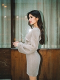  Fluffy Wrap Top With Dress