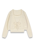 Striped Cardigan Twin Set 