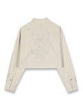  Kuromi Cropped Shirt With Tie