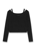  Cold Shoulder Layered Knit Set
