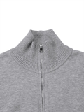 2-Way Zip High Neck Cardigan 