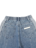 Color Blocked Side Panel Jeans 