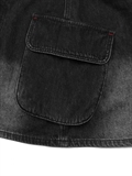  Flip Pocket Denim Skirt