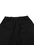 Cuffed Hem Wide Leg Pants 