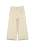 Cuffed Hem Wide Leg Pants 