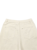 Contrast Stitch Denim Shorts 