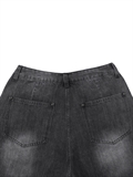  Fringed Edge Denim Shorts