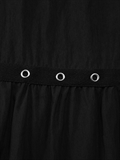  Eyelet Detail Tiered Maxi Skirt