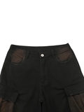  Washed Baggy Denim Shorts