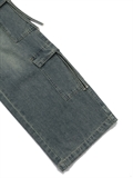  Washed Denim Pocket With Strap