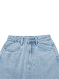  Raw Edge Denim Skirt