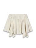  Irregular Shape Skirt With Ribbon