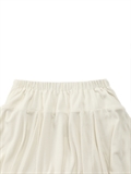  Irregular Shape Skirt With Ribbon