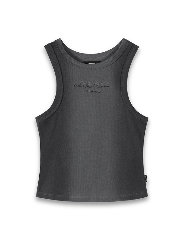 Spray Print Rib Vest