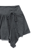  Irregular Shape Skirt With Ribbon