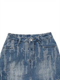  Distressed Denim Skirt