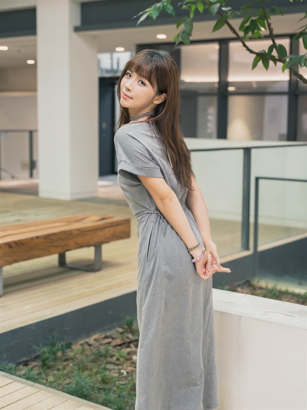 Tie Up T-shirt Dress
