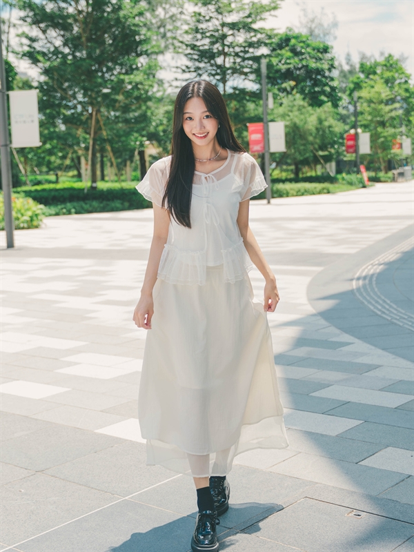 Layered Midi Skirt 