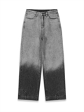  Fake Pockets Gradient Dye Jeans