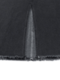  Fringed Edge Denim Skirt