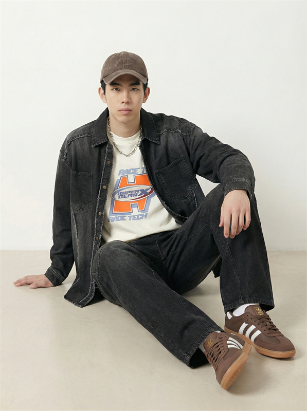 Distressed Denim Shirt